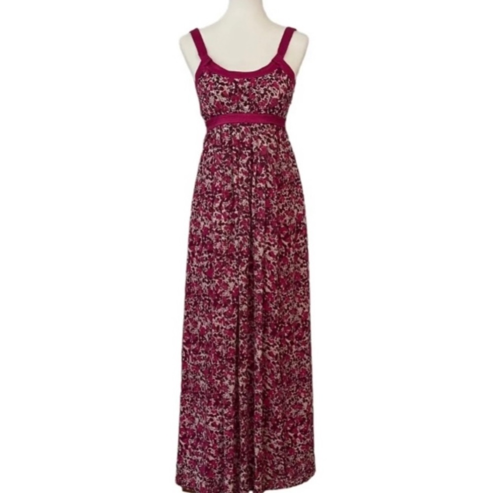 NWT Calvin Klein Y2K Floral Babydoll Maxi Dress Women Sz XL Cottagecore Regency